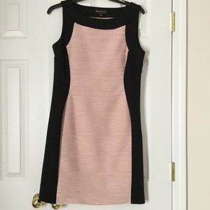 Dana Buchman peach & black slimming dress Sz 14